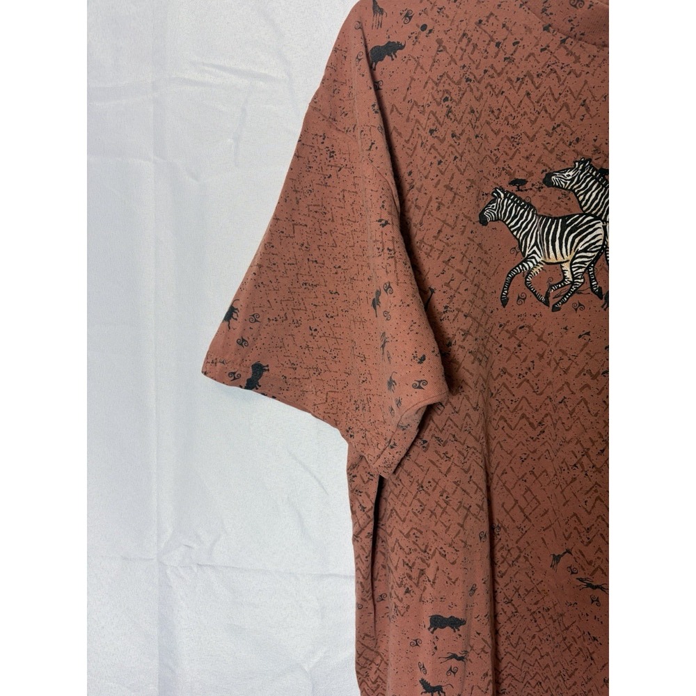Natural Bridge Wildlife Ranch Shirt Mens XL Full Print African Safari Texas - Picture 3 of 7